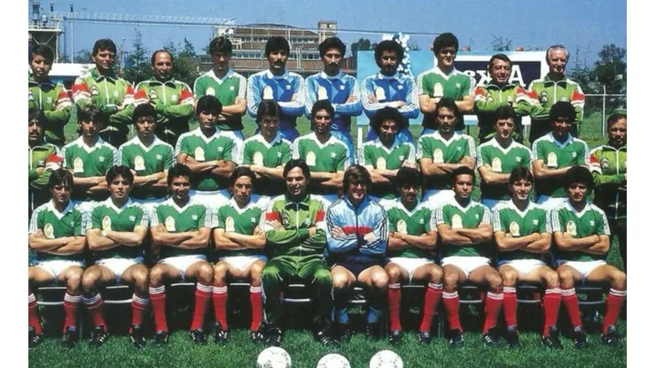 Hugo Sánchez y Carlos Hermosillo con México en el Mundial de 1986.