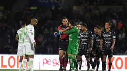 Luis Ángel Malagón tras ser espulsado por Luis Enrique Santander.