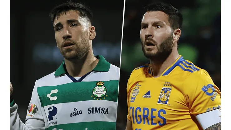 Santos Laguna vs. Tigres UANL por la Liga MX (Foto: Imago).