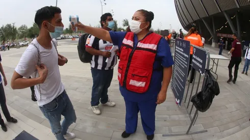 Un protocolo contra covid-19 en el estadio BBVA.