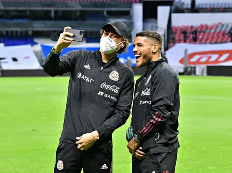 La bienvenida de Memo Ochoa a Jonathan Dos Santos a las "Águilas"