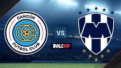 Cancún vs Rayados de Monterrey por un amistoso.
