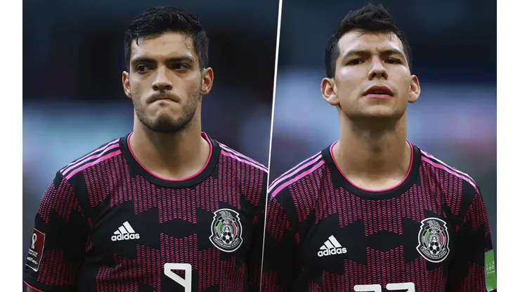 Raúl Jiménez e Hirving "Chucky" Lozano, dos ejemplos de los varios jugadores que militan en Europa y que no podrán estar con la Selección (Foto: Getty Images).
