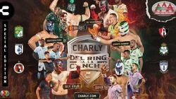 El cartel de los uniformes diseñados con la inspiración de la lucha libre.