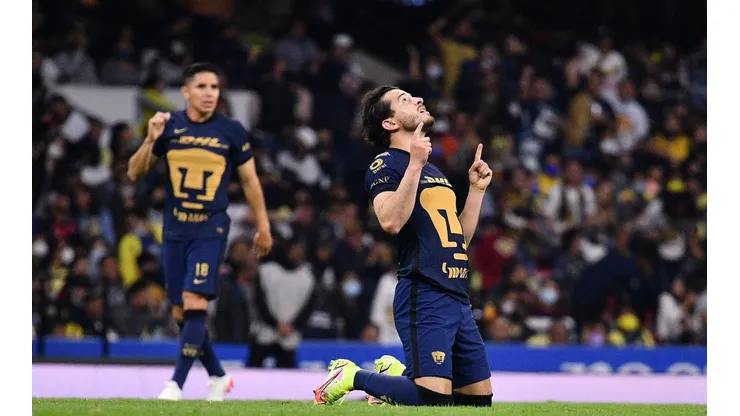 Alan Mozo, en uno de sus mejores partidos con Pumas.