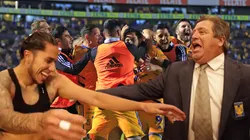 Tigres celebró con todo en su vestidor.