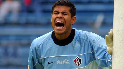 Erubey Cabuto en su último torneo con Atlas, el Clausura 2002.