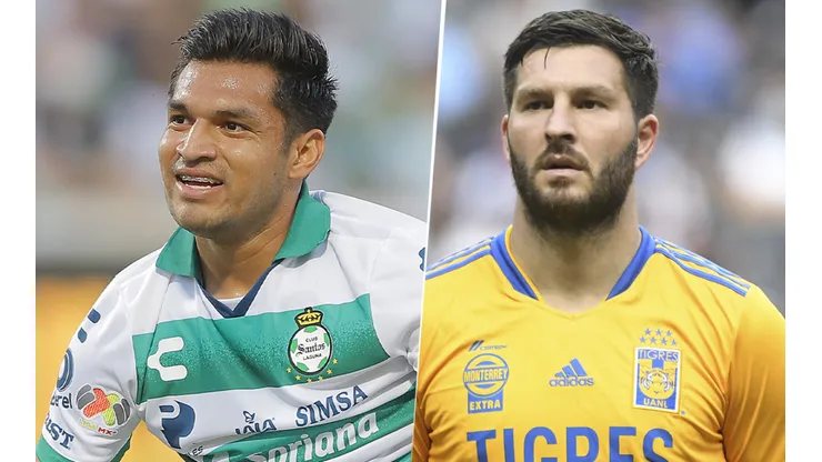 Santos Laguna vs. Tigres UANL por la Liga MX (Foto: Imago).