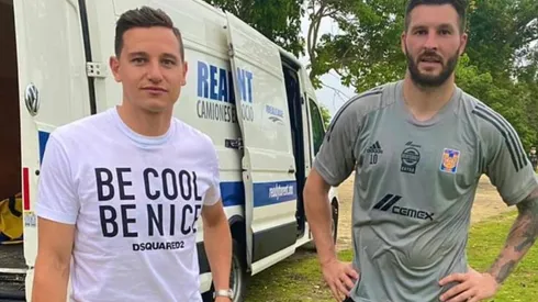 Thauvin y Gignac comparten tiempo fuera de las canchas.