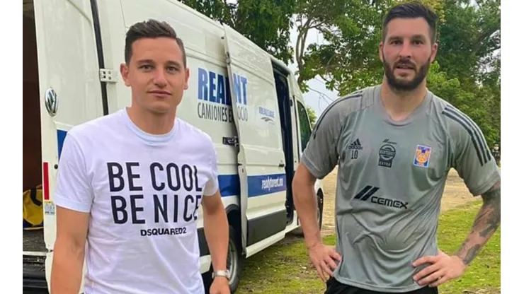 Thauvin y Gignac comparten tiempo fuera de las canchas.