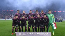 El once inicial de México ante Estados Unidos.
