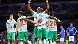 El festejo de los Panzas Verdes por el 1-0.