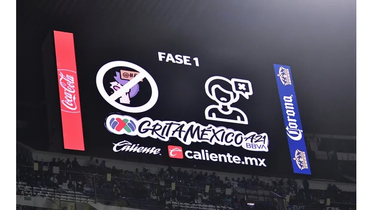 El protocolo contra el grito se activó cerca del final del partido.