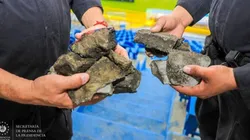 Estas fueron las piedras que encontraron dentro de Cuscatlán.