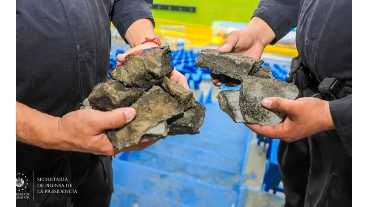 Estas fueron las piedras que encontraron dentro de Cuscatlán.