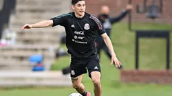 Gerardo Arteaga en entrenamiento con la selección mexicana en mayo.