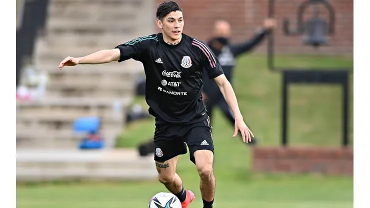 Gerardo Arteaga en entrenamiento con la selección mexicana en mayo.