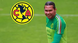 Carlos Peña tuvo la chance de jugar en las Águilas.