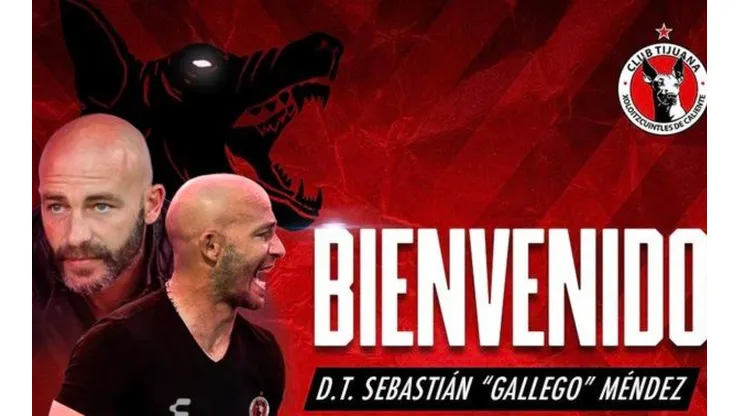El nuevo director técnico de los Xoloitzcuintles de Tijuana es Sebastián Méndez.