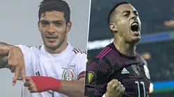 Raúl Jiménez y Rogelio Funes Mori, centrodelanteros del Tri.