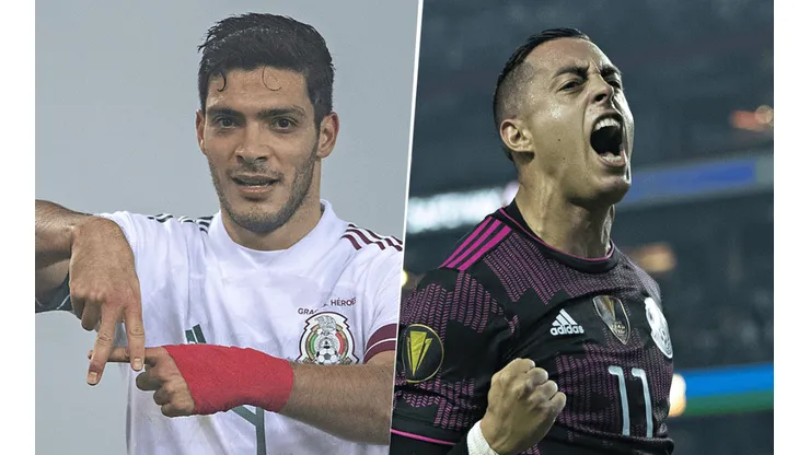 Raúl Jiménez y Rogelio Funes Mori, centrodelanteros del Tri.