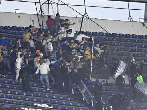 Fanáticos de Pumas y América se enfrentaron en las gradas tras el partido