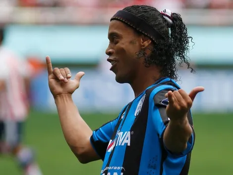 Ronaldinho recuerda su primer gol en la Liga MX hace siete años