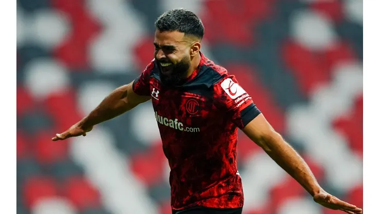 Alexis Canelo, goleador de los Diablos Rojos de Toluca.