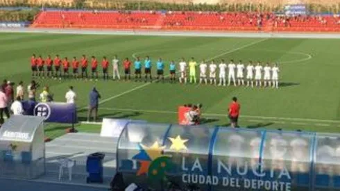Alineaciones iniciales del partido España sub 19 contra México sub 20.