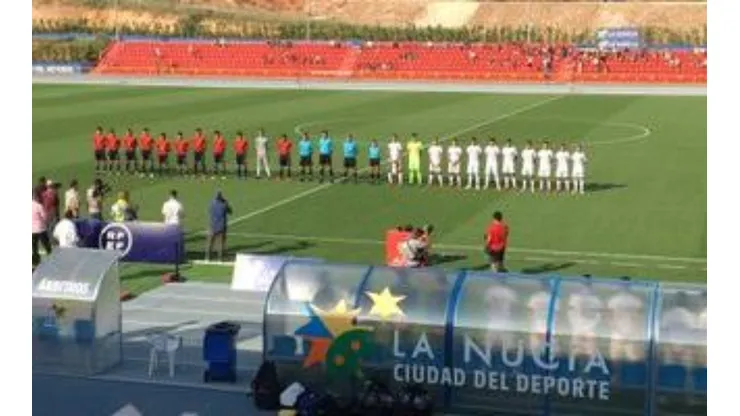 Alineaciones iniciales del partido España sub 19 contra México sub 20.