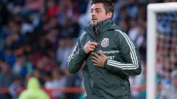 Alejandro Arredondo Herrera en un partido de la selección sub 22 en 2019.