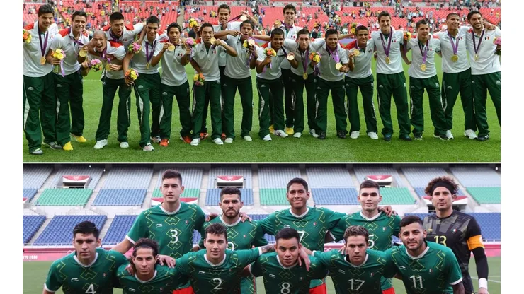 Las dos generaciones marcaron con sus medallas al futbol mexicano.