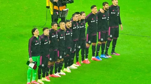 La Selección Mexicana sorprendió durante el himno.