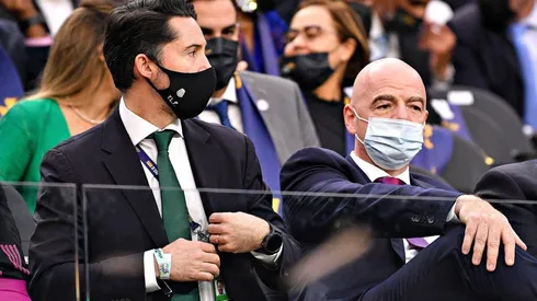 Yon de Luisa, Presidente FMF, junto a Gianni Infantino