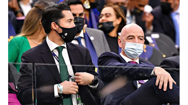 Yon de Luisa, Presidente FMF, junto a Gianni Infantino