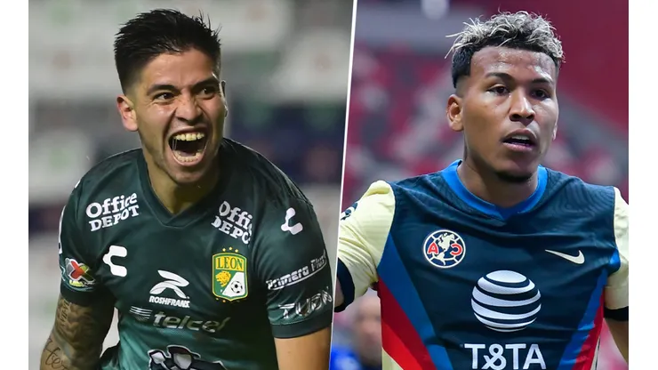 Club León con Víctor Dávila y América con Roger Martínez jugarán por la Liga MX (Fotos: Imago7)