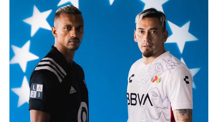 Nani y Rubens Sambueza, representantes de la MLS y Liga MX respectivamente para el Juego de las Estrellas (Foto: Twitter oficial de la Liga MX).