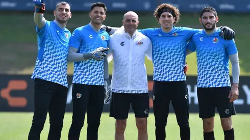 Nahuel Guzmán, Alfredo Talavera, Guillermo Ochoa y Jesús Corona previo al Juego de Estrellas.