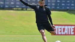 Rubens Sambueza en entrenamiento de la Liga MX para el Juego de las Estrellas.