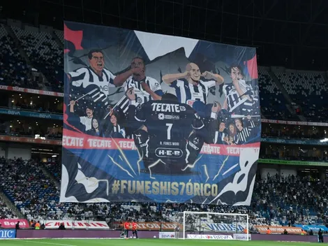 Monumental trapo de homenaje para Rogelio Funes Mori