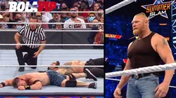 Lesnar apareció en el final de SummerSlam para cerrar de manera espectacular el evento.