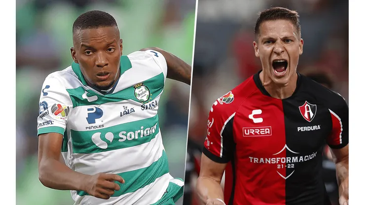 Santos Laguna vs. Atlas por la Liga MX. (Getty Images)