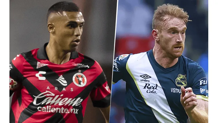 Tijuana, con Mauro Manotas, y Puebla, con Fernando Aristeguieta, se enfrentan por el Apertura 2021 de la Liga MX. (Fotos: Imago7).