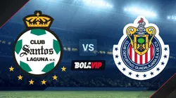Santos Laguna con Fernando Gorriarán y Chivas de Guadalajara juegan por la Liga MX