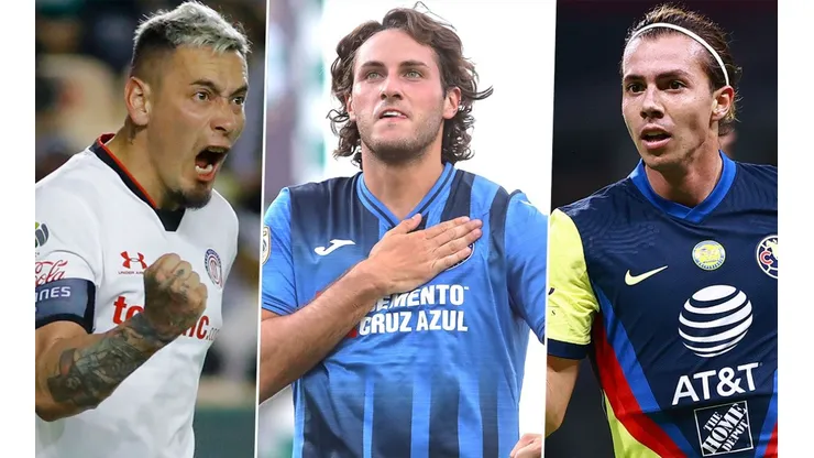 Rubens Sambueza, Santiago Giménez y Sebastián Córdova, de los mejores zurdos de la Liga MX.