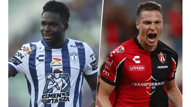 Pachuca, con Áviles Hurtado, recibirá a Atlas, con Julio Furch. (Fotos: Getty Images).