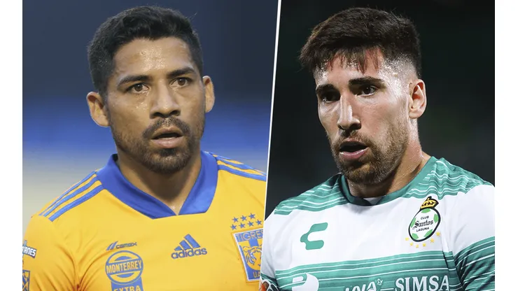 Tigres UANL vs. Santos Laguna por el Torneo Grita México A21 de la Liga MX (Foto: Imago).