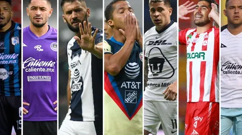 Siete jugadores que terminaron su contrato en la Liga MX.