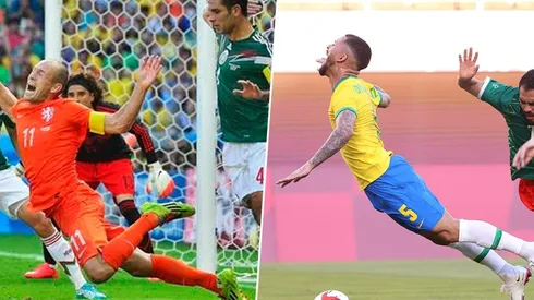 Louiz Douglas hizo recordar a los mexicanos el 'no era penal' de Arjen Robben en 2014.