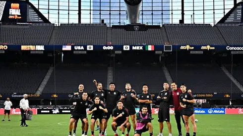 La selección mexicana entrenó en el estadio Allegiant de Las Vegas.